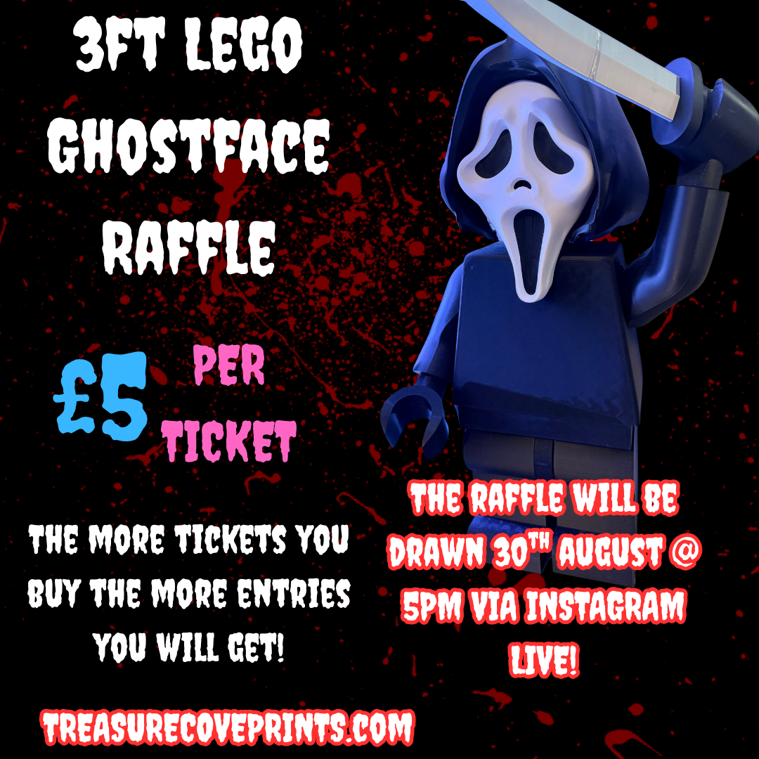 Ghostface 3 Foot Lego Figure Raffle! (Free Shipping)