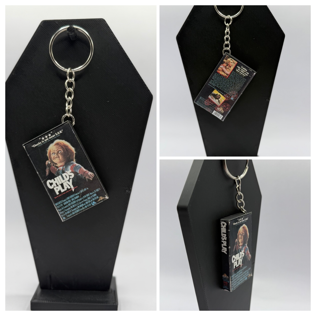 VHS Horror Keychain