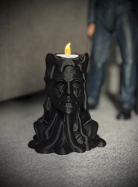 Michael Myers Melted Candle Electric Tealight Holder