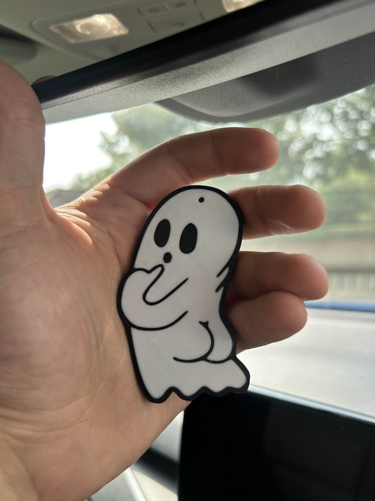 Boo-ti Ghost Car Mirror Hanging Decoration