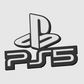 PS5 Logo 3D Printed