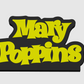 Mary Poppins (1964) Freestanding Display Plaque, 3D Printed