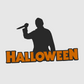 HALLOWEEN (MICHAEL MYERS SILHOUETTE) Plaque, Free Standing Letter 3D Printed Logo