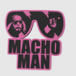 Macho Man Wrestling Freestanding Display Plaque, 3D Printed Logo