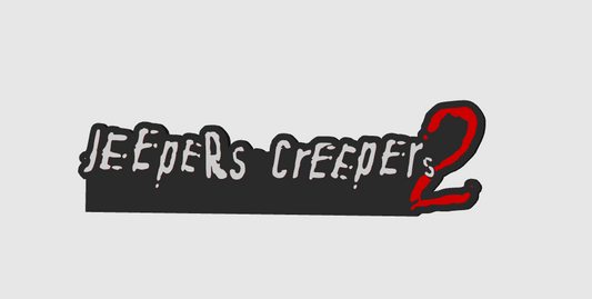 Jeepers Creepers 2 Horror Free Standing 3D Printed Logo