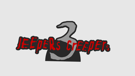 Jeepers Creepers 3 Horror Free Standing 3D Printed Logo