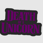 Death Of A Unicorn Horror Free Standing 3D Printed Logo