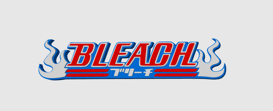 Bleach Free Standing 3D Printed Logo
