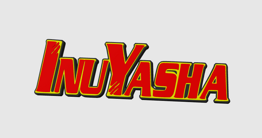 Inuyasha Free Standing 3D Printed Logo