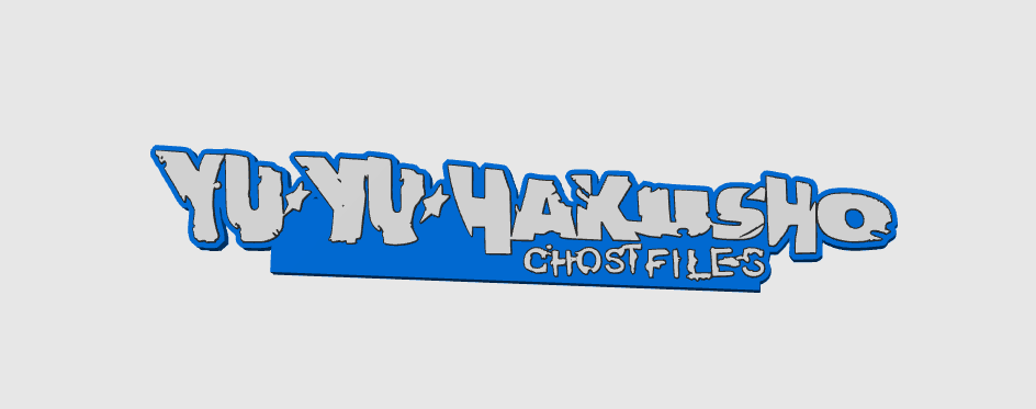YU-YU-Hakusho Free Standing 3D Printed Logo