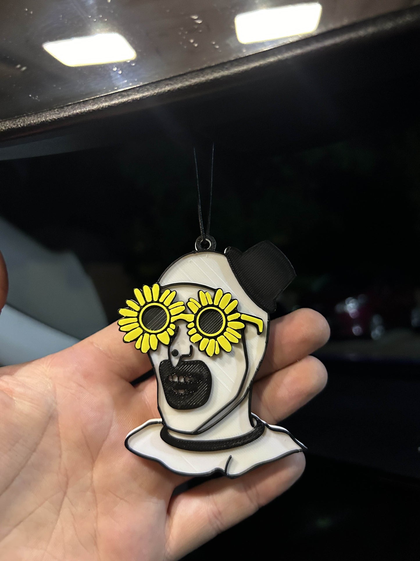 Terrifier Art The Clown Car Mirror Hanging Decoration