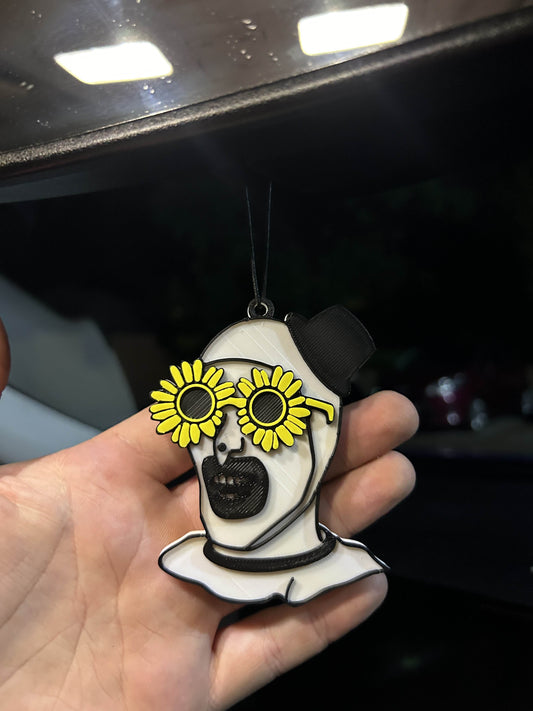 Terrifier Art The Clown Car Mirror Hanging Decoration