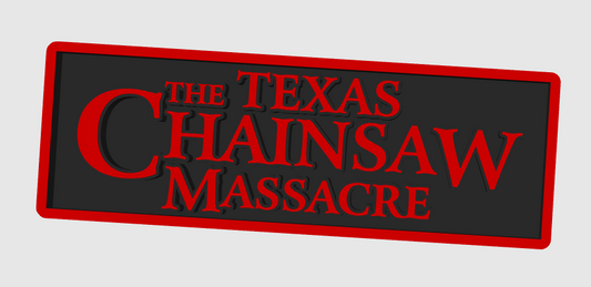 Texas Chainsaw Massacre 3D Printed Border Display Plaque