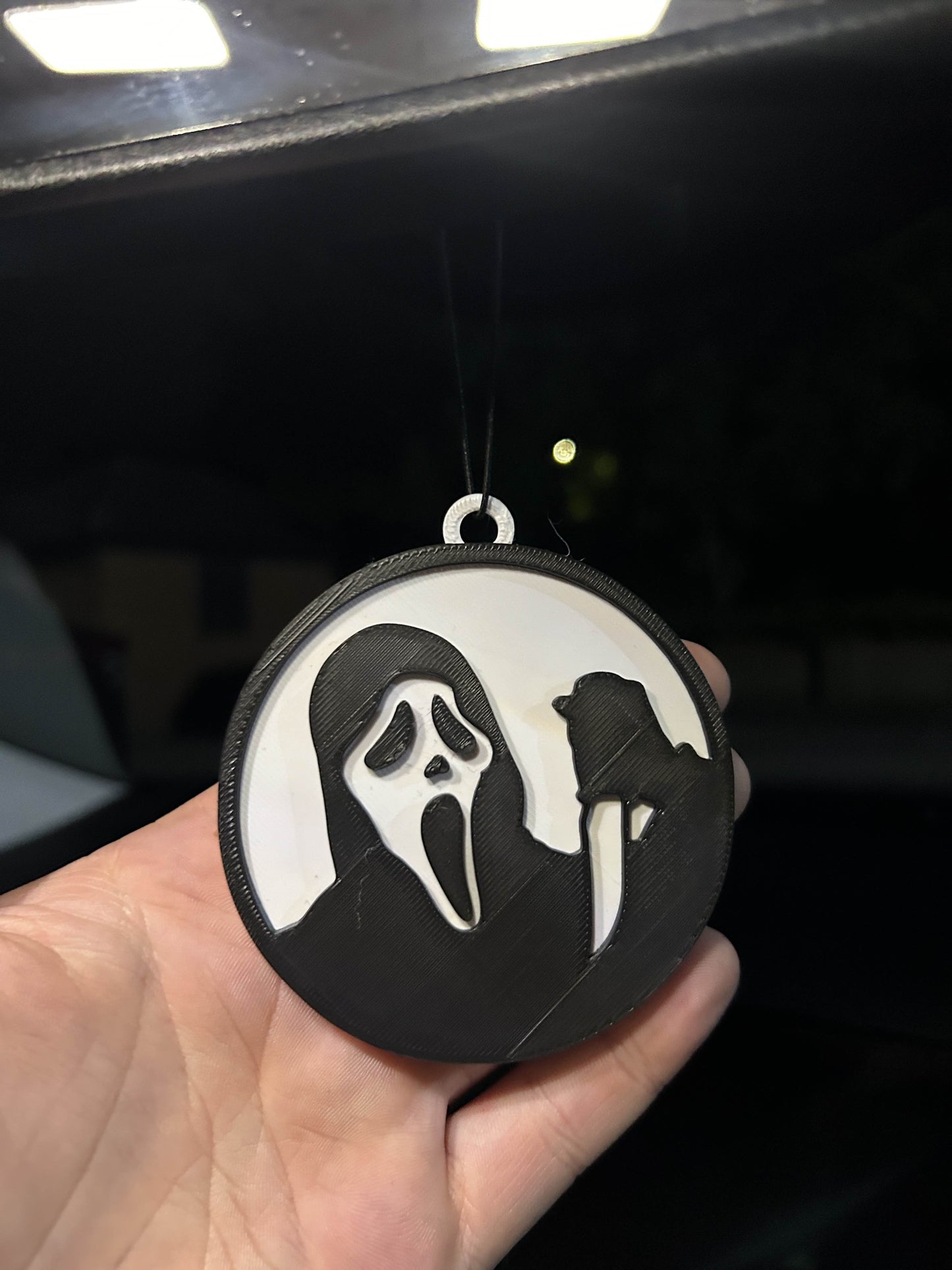 Ghostface Car Mirror Hanging Decoration