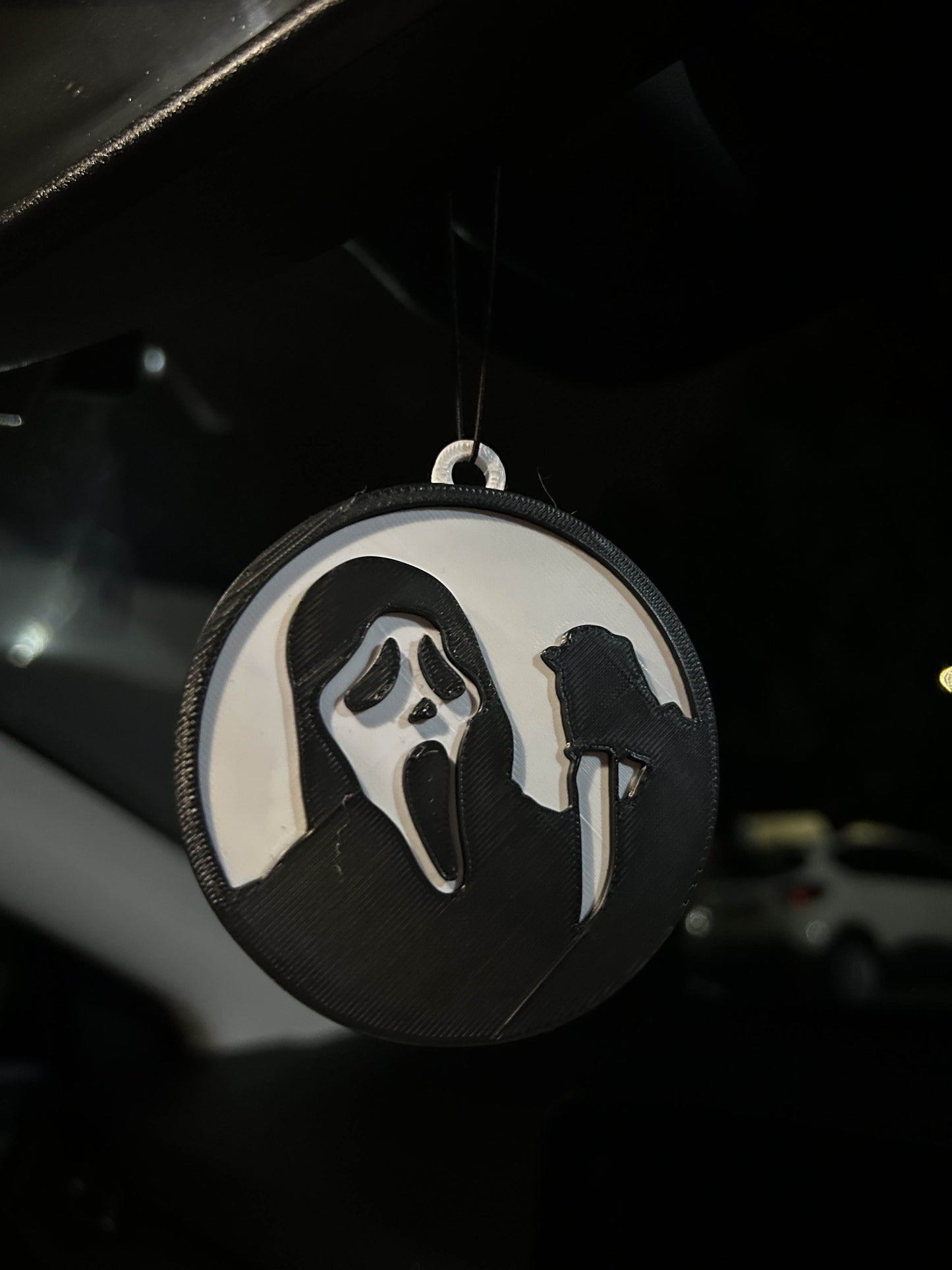 Ghostface Car Mirror Hanging Decoration